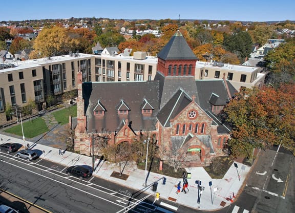 Drone View Of Property at Saint James Place, Cambridge, Massachusetts 02140